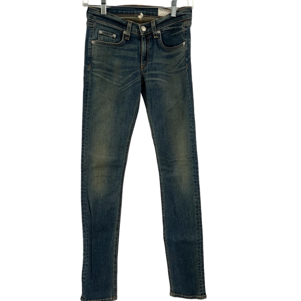 Rag & bone Women's Nina High-rise Skinny Jeans in Augusta Wash Size 25